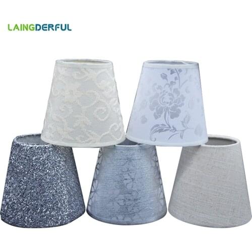 Modern Art Deco Fabric PVC Lampshade Nordic Style Cloth Lamp Shade for Crystal Pendant Wall Lamp Creative Light Shade
