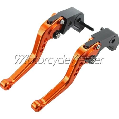 Motorcycle Accessories CNC Short Brake Clutch Levers For Yamaha FZ1 FZ6 Fazer FZ8 FZ6R XJ6 MT-07 MT-09 MT09 2006-2014 13 Orange