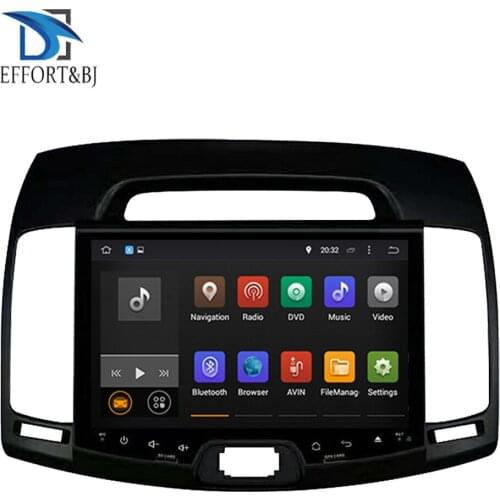 Android 9.0 Octa Core 4GB RAM Car GPS Multimedia Player For Hyundai Elantra 2007-2011 GPS Navigation Radio Stereo Head Unit WIFI