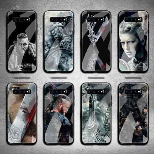 Vikings Ragnar Lothbrok Phone Case Tempered Glass For Samsung S20 Plus S7 S8 S9 S10 Note 8 9 10 Plus