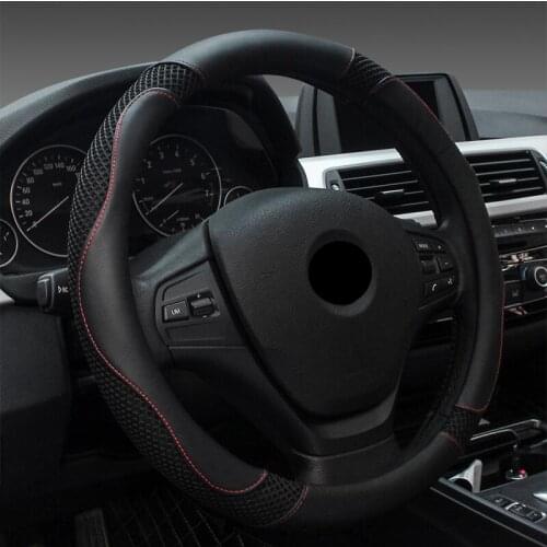 DERMAY Summer Car Steering Wheel Cover 38cm Fashion Wheel Covers for Women Lady Leather Steering-wheel Auto Interior Accessories