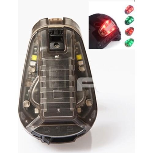 Hel star 6 Gen III Green/Red IR Signal Strobe Helmet Flashlight Military Outdoor Hunting Tactical Airsoft Helmet Light