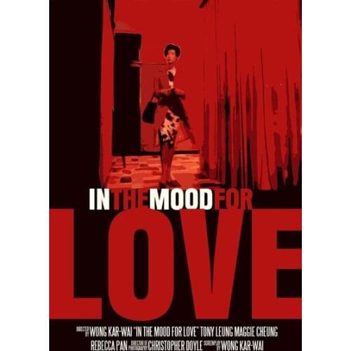 Red Beauty Chinese in the Mood for Love Vintage Retro Decorative Poster DIY Wall Canvas Stickers Posters Home Decor Gift