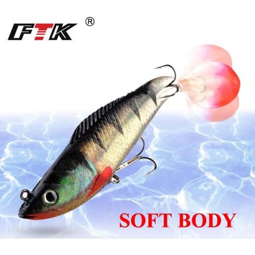 1PC 8/10CM Lure Soft Bait With 3D Eyes Treble Hooks lure stackle soft bait bass baits jig heads for Fishing Accessories Wobbler