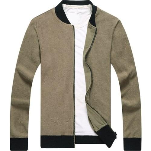MRMT 2021 Brand New Mens Jackets Sweater Casual Overcoat for Male Round Collar Pure Color Sweater Jacket Clothing
