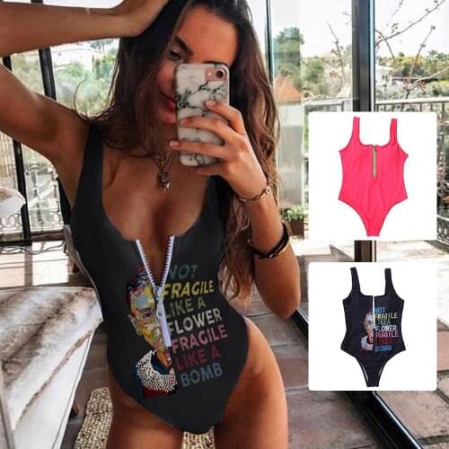 2021 Striped Swimwear One Piece Swimsuit Women Backless Monokini Swimsuit Sport Bodysuit Beach Bathing Suit Swim Red White