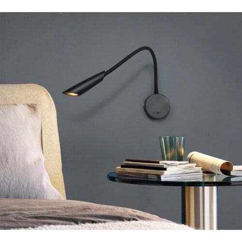 Be Adjusted Flexible Tube Lamp Modern Minimalist Wall Lamp Nordic Bedside Lamp Reading Indoor Lighting Bedside LED Reading Light