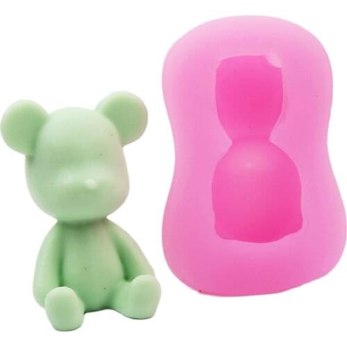 DIY Bear Fondant Mold Cake Chocolate Clay Baking Decorating Mould Cute H595