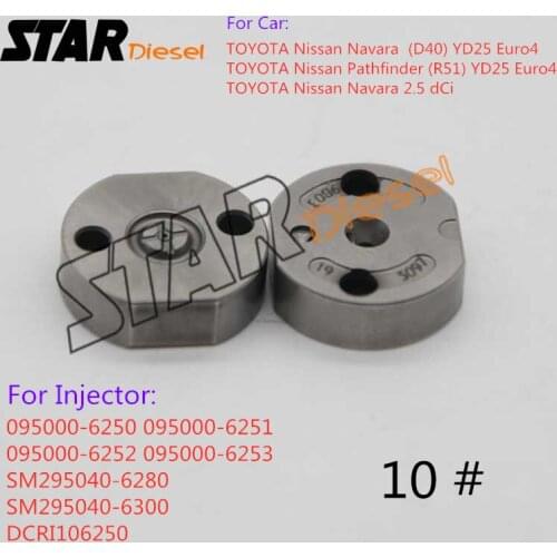 STAR diesel Fuel Injector Valve Plate 10 # Auto Parts For TOYOTAA 095000-6250 095000-6251 095000-6252 095000-6253
