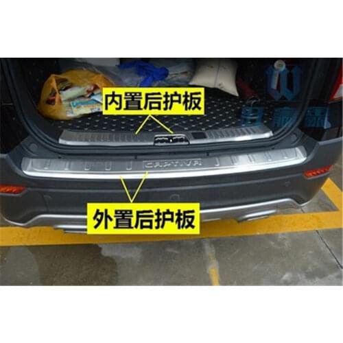 Car styling for 2007-2019 Chevrolet CAPTIVA Stainless Steel Rear Door Bumper Protector sill Fuel tank cap Door Handle Cover