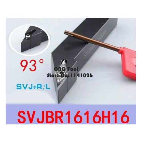 SVJBR1616H16/ SVJBL1616H16 Metal Lathe Cutting Tools Lathe Machine CNC Turning Tools External Turning Tool Holder S-Type SVJBR/L