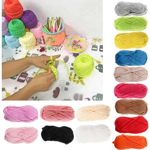 Textile Yarn T-shirt Yarn 32 Yards Legnth Fabric Yarn for Crochet, Knitting or