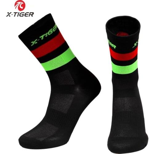 X-TIGER Cycling Socks High Quality Professional Breathable Bicycle Socks Outdoor Racing Men Women Bike Compression Sport Socks
