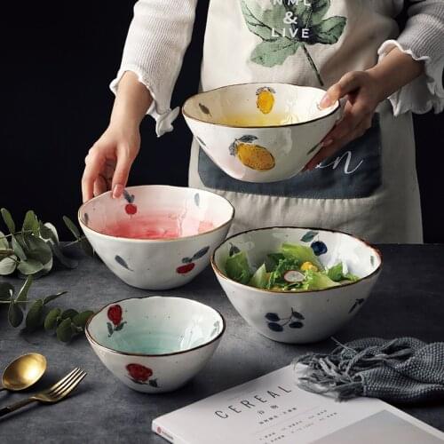 Japanese ramen bowl household large instant noodle bowl ceramic large noodle bowl hat horn Bowl Japanese tableware