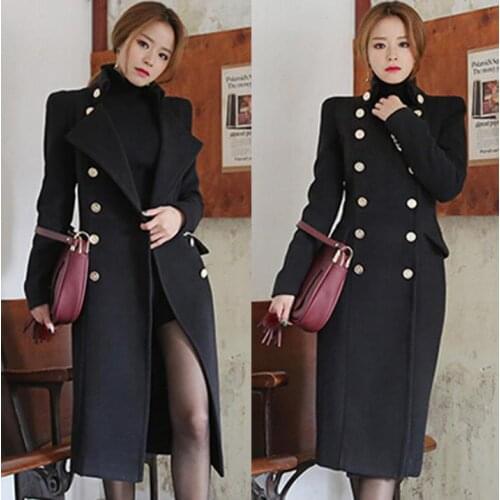 YIYELANZHOU Womens Black Coats