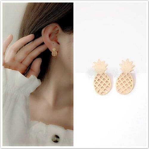 2020 New Multiple Geometry Cute Hoop Earrings for Women Girls 2018 Fashion Contracted Earrings Plant Jewelry