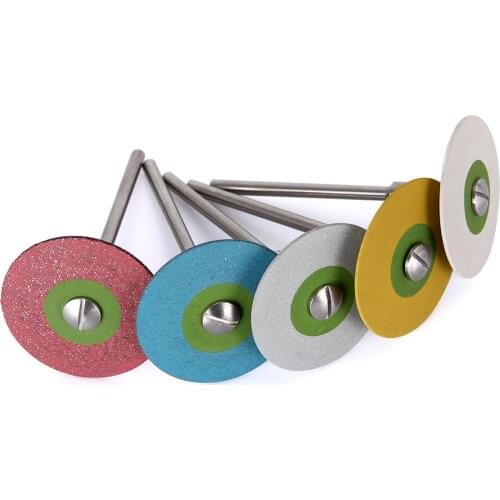 1PC Dental Stones Wheel Grinder For Zirconia Ceramics (HP) 26mm Metal Dental Rubber Diamond Polisher Wheel Disc For Porcelain