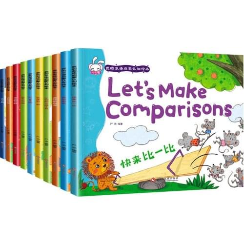10 Books/Set Chinese Story For Kids Book Childrens Bedtime Story Enlightenment Color Picture Storybook Age 0-6 Baby Story Book