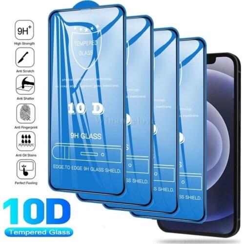 For iphone X 8 Glossy Carbon Fiber 3D Curved Soft Edge 9H Tempered Glass Full Cover Screen Protector For iPhone X 8 7 Plus 6 6S