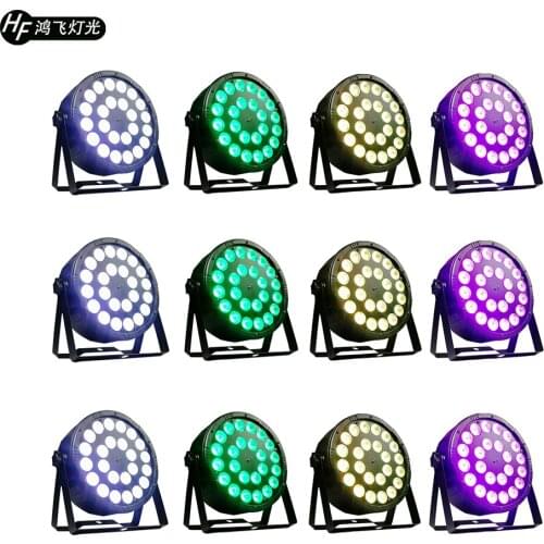 12 pieces / 24x12w LED par light RGBW 4in1 LED flat par stage DJ par dyeing par light