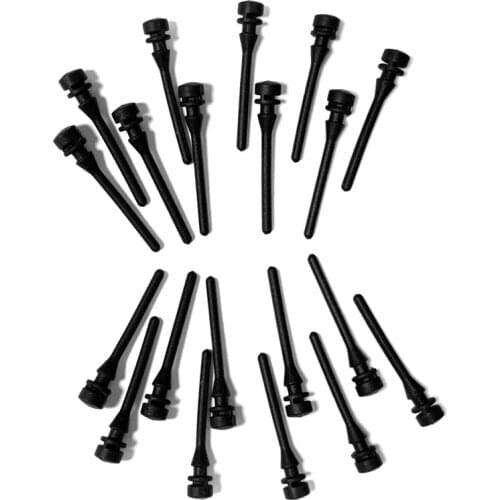 20Pcs Black PC Fan Rubber Screw Damping Nail Vibration Dampening Silicone Screw Pin Rivet