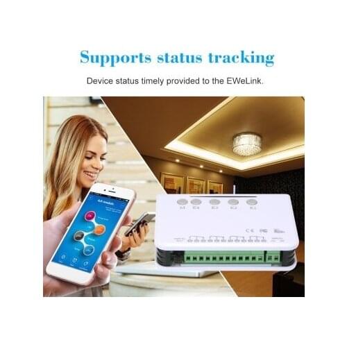 4CH Smart Remote Control Wireless Switch Universal Module DC 5V Wifi Switch Timer Phone APP Remote Control Garage Door Switch