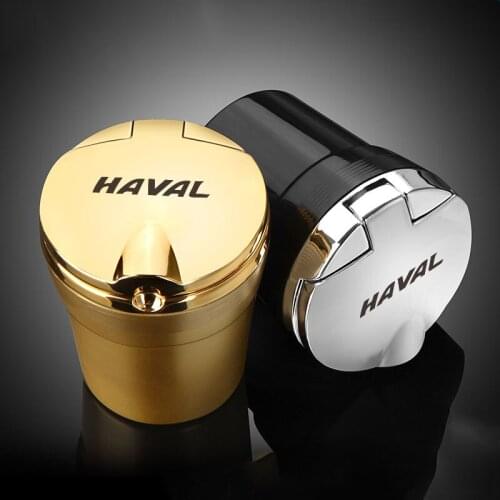 Car Ashtray With Led Lights With Logo Creative Personality Car Inside multi-function Car Supplies For HAVAL H6 Coupe H7 H9 H1 H2