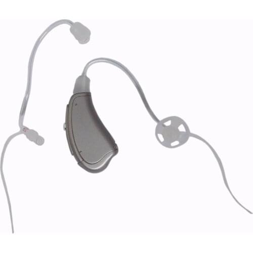 3 Memories 6 Channels 12 Bands Hi-Fi Digital Programmable BTE Open Fit Hearing Aid with 2 Sound Tubes to Fit Both Ears