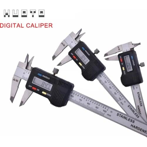 Industrial Level Stainless Steel Digital Caliper 0-100mm 0-150mm 200mm 300mm Electronic Carbon Fiber Caliper Micrometer Gauge