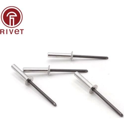 DIN 15974 20pcs M4.8*8/9/10/11/12 Aluminum Countersunk Head Closed End Blind Rivet Sealed Blind Rivet Water Air Tightness Rivets