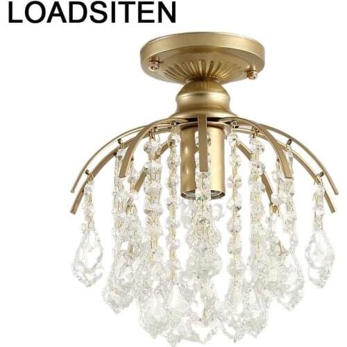 Gantung Luminaire Nordic Crystal Chambre Fille Deco Maison Lustre E Pendente Para Sala De Jantar Lampara Colgante Hanging Lamp