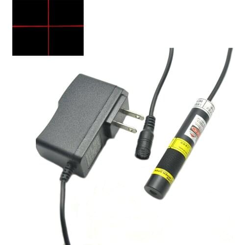 Focusable 650nm 150mW Red Cross 16*88mm Laser Module w/Adapter Long time working