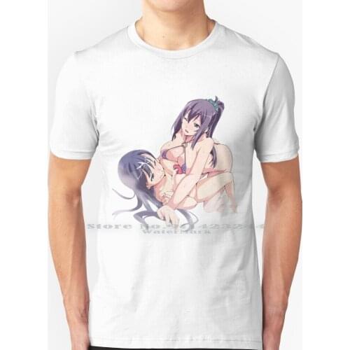 Maken Ki - Amaya Haruko - Nijyou Aki T Shirt 100% Pure Cotton Hentai Boob Sempai Manga Tokyo Kawaii Anime Breast