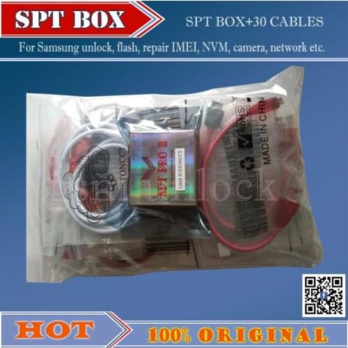 Gsmjustoncct Free shipping New SPT Box 2 (SPTBOX) Latest 30 Cables - Software Repair Flash & Unlock Tool for Samsung
