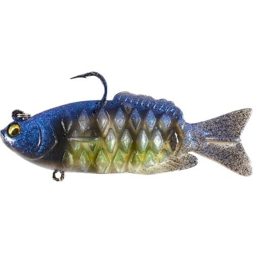 1Pcs Fishing Lures Wobblers Multi-section Soft Bait 100mm 21g Artificial Bait Jig Carp Perch Swim Bait Fishing Accessories Lure