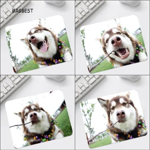 MRGBEST Animal Dog Funny Expression Printed Mouse-pads Non-slip Desk Mice Mats for Office Table Pad S Size 22x18/25x20/25x29cm
