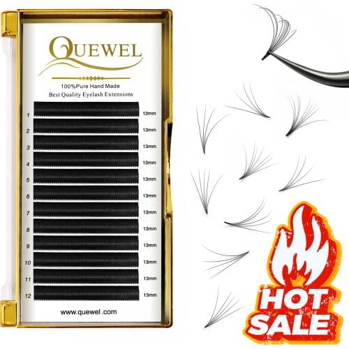 Easy Fan Volume Lashes Flowering Double Beauty Auto Bloom Individual Makeup Eyelash Extension Naturally Soft Curl Mix For Salon