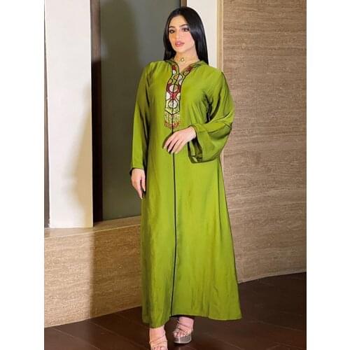 Muslim Hooded Abaya Loose Dress Women Beading Tassel Gown Moroccan Dubai Arabic Ethnic Clothes Djellaba Party Eid Caftan Oman