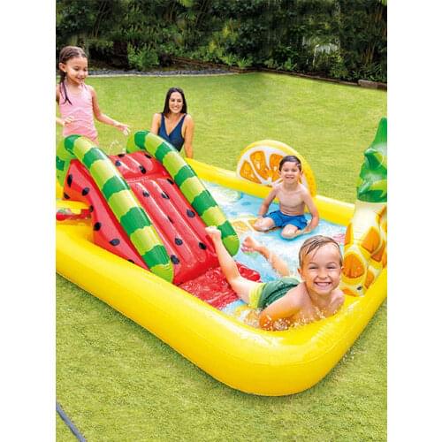 Inflatable Swimming Pool Home Use Children Paddling Pool Inflatable Square Swimming Pool Kids Inflatable Pool Ocean Paradise