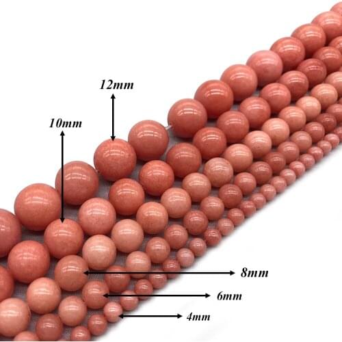 Natural Stone Wheat Chalcedony Round Loose Charm BeadsFitMulti-purpose Jewelry Making 4 6 8 10 12MMPick Size J313