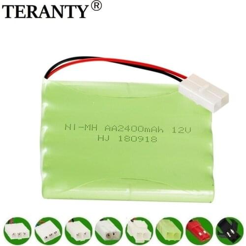 H Model ) 12v 2400mah NiMH Battery For Rc toy Car Tanks Trains Robot Boat Gun Ni-MH AA 700mah 12v Rechargeable Battery 1Pcs