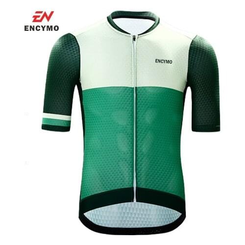 NEW MenS Cycling jersey Short sleeves Pro team Bicycle Clothing Quick Dry Bike Shirt top ENCYMO CYCLING