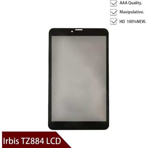 New Original Black For 8'' inch Irbis TZ884 3G LCD Screen Digitizer Sensor Replacement Parts Free Shipping