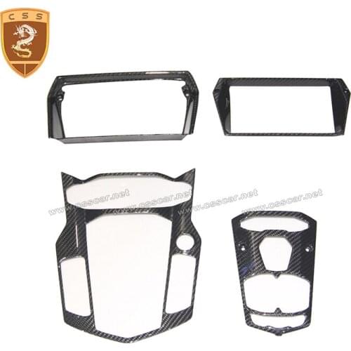 Real Carbon Fiber Center Control Surround Panel Fit For Aventador LP700 Interior Trim Car Accessories