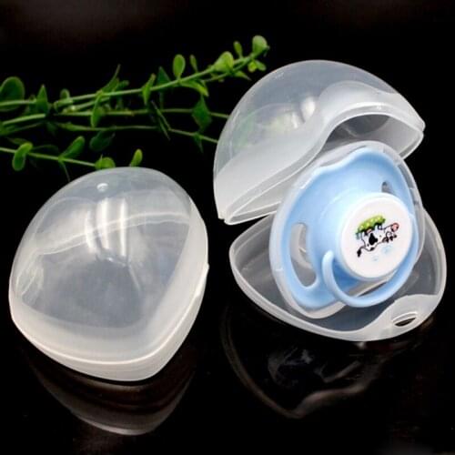 Portable Baby Nipple Box Boy Girl Infant Pacifier Travel Cradle Case Holder Soother Box 1PC New Soild