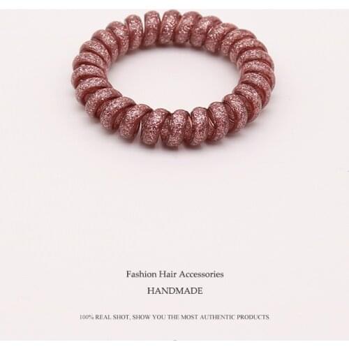 3.8cm Big Telephone Line Hair Ropes For Girls Colorful Elastic Hair Bands Kid Ponytail Holder Tie Gum Hair Accessories Scrunchie