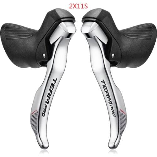 SENSAH silvery Road Bike Shifters 2×8/2×9/2X10/2X11Speed Lever Brake Bicycle Derailleur Compatible for Shimano 6800 Claris Sora