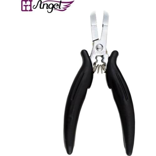 Wholesale 1pc D type stainless steel hair extension plier keratin bonding micro loop multifunctional micro ring pliers wig tools