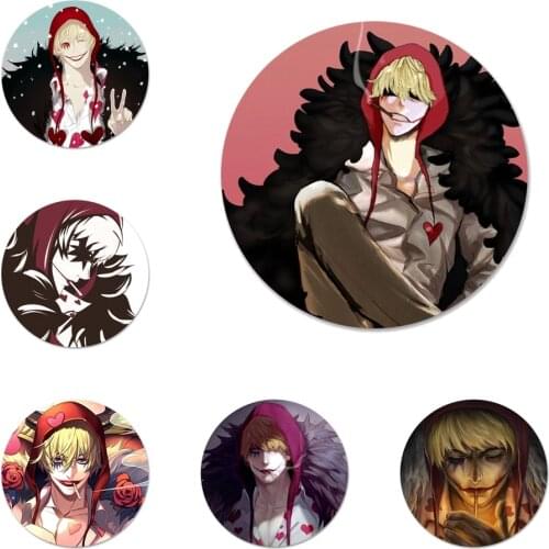 One Piece Corazon Anime Badge Brooch Pin Accessories For Clothes Backpack Decoration gift