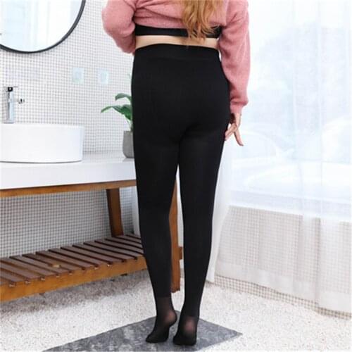YZ-S-HS-0010 Autumn and winter ladies add fat add thick large leggings nylon fat M rich sister warm tights